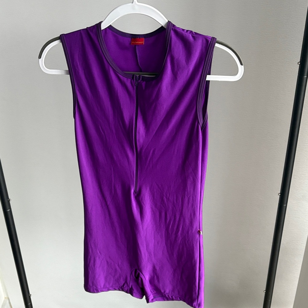 Custom Yumiko Deep Purple Men's Ballet Unitard